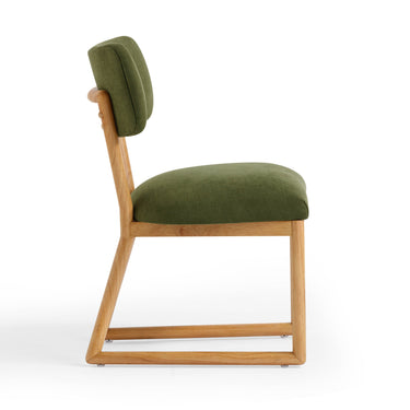 TOV Bobbie Upcycled Performance Fabric Dining Chair Green