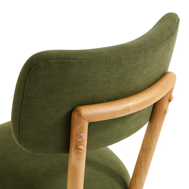 TOV Bobbie Upcycled Performance Fabric Dining Chair Green