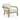 TOV Bekah Cream Texture Weave Accent Chair
