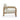 TOV Bekah Cream Texture Weave Accent Chair