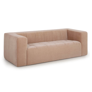 TOV Alder 89" Upcycled Contract-Grade Chenille Sofa Peach