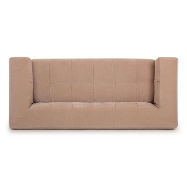 TOV Alder 89" Upcycled Contract-Grade Chenille Sofa Peach