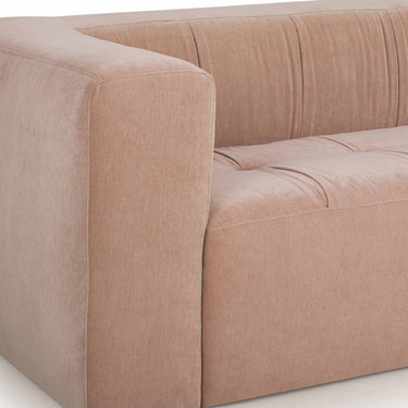 TOV Alder 89" Upcycled Contract-Grade Chenille Sofa Peach