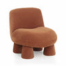 TOV Stomp Upcycled Performance Chenille Accent Chair Rust