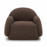 TOV Marius Brown Boucle Accent Chair Brown