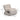 TOV Senna Taupe Organic Stripes Contract-Grade Jacquard Fabric Accent Chair, image 8