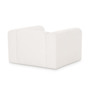 TOV Tarra Cream Performance Chenille Armchair Cream