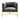 TOV Magnolia Velvet Accent Chair with Gold Base