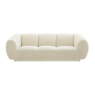 TOV Emmet 90" Performance Velvet Sofa Cream