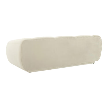 TOV Emmet 90" Performance Velvet Sofa Cream