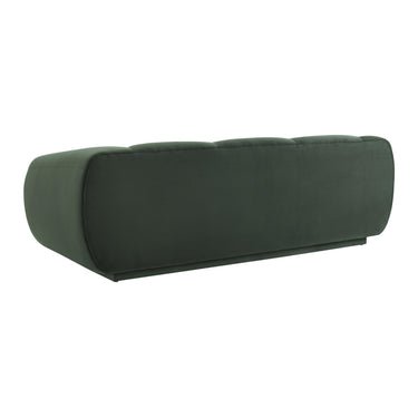 TOV Emmet 90" Performance Velvet Sofa Forest Green
