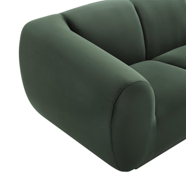 TOV Emmet 90" Performance Velvet Sofa Forest Green