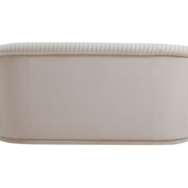 TOV Yara 70" Pleated Performance Velvet Loveseat Beige