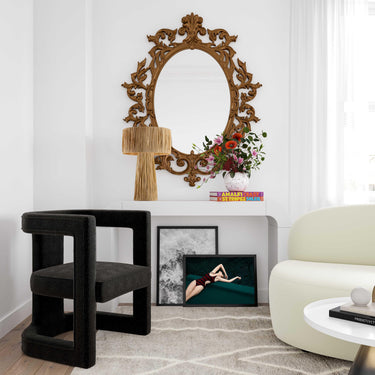 TOV Ada Black Performance Boucle Chair Black - ON FINAL SALE