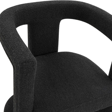 TOV Ada Black Performance Boucle Chair Black - ON FINAL SALE