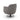 TOV Solange Grey Textured Weave Swivel Chair