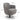 TOV Solange Grey Textured Weave Swivel Chair