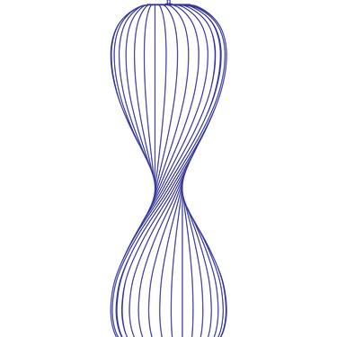 52.4 in size drawing | TR10 Pendant by Tom Rossau