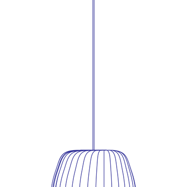 15.75 in size drawing | TR19 Pendant by Tom Rossau