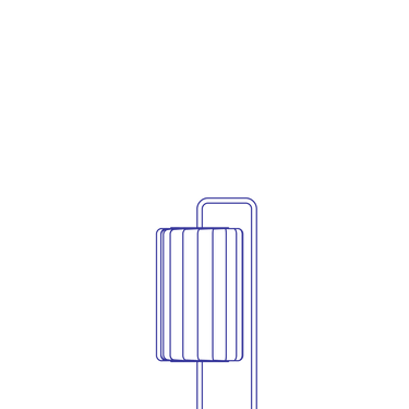 Size drawing | TR37 Table Lamp by Tom Rossau