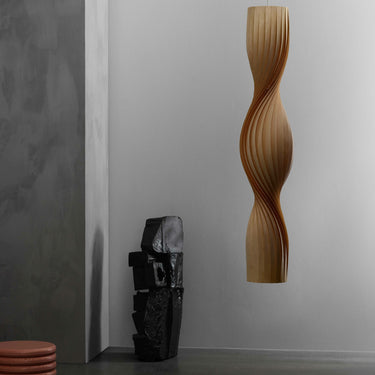 Detail of the birch column | TR4 Pendant by Tom Rossau