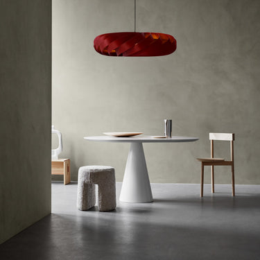 Mahogany Red Birch, 39.4 in, lit | TR5 Pendant by Tom Rossau