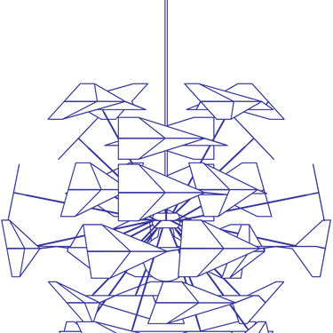 Size drawing | TR747 Pendant by Tom Rossau