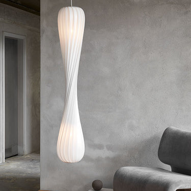 White Polypropylene, lit | TR7 Pendant by Tom Rossau