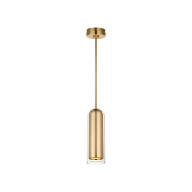 Tala 15 pendant light antique bronze finish with glass shade and warm LED light
