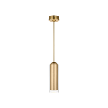 Visual Comfort Tala 15 antique bronze pendant light with minimalist design