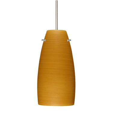 Oak glass Besa Tao 10 pendant light providing warm illumination above a kitchen island
