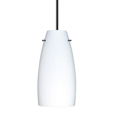 Besa Tao 10 pendant light with Opal Matte handcrafted glass shade and modern metal hardware