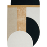 Bijoux Précieux wool rug in Black and White, full view