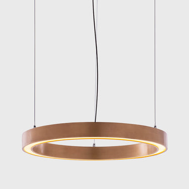 Viso The Ring circular pendant in Hairline Bronze, 24 in, product photo