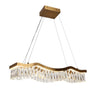 Art Deco Crystal Chandelier - Parisian Brass & Crystal  (HA05129)