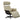 Cement abric Scandinavian lounge chair with memory foam seat and adjustable headrest for full-body comfort