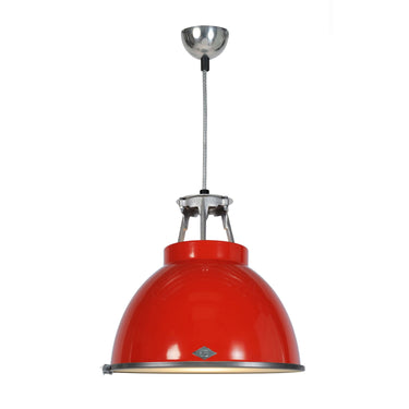Original BTC Titan Size 1 Pendant in Red with Etched Glass Diffusor – detail 6