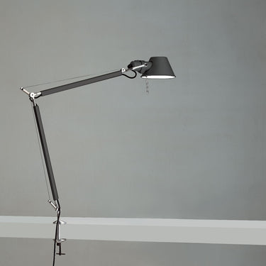 Sleek Artemide Tolomeo Classic LED Desk Lamp with Silver Finish