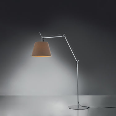 Black Tolomeo Mega outdoor lamp with dimmable 20W COB LED for wet locations
