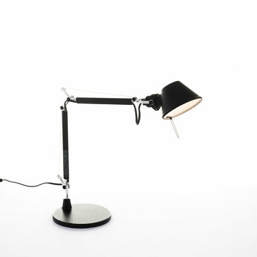 Black Minimalist Tolomeo Micro adjustable table light for compact spaces and modern interiors