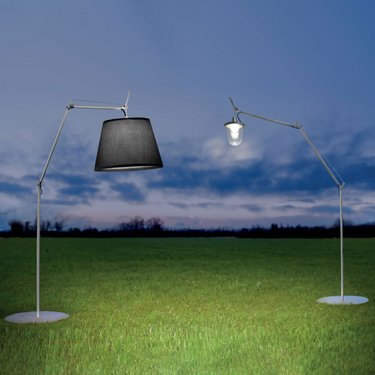 Waterproof Tolomeo Mega Outdoor lantern floor light with warm 3000K LED for hotel exteriors