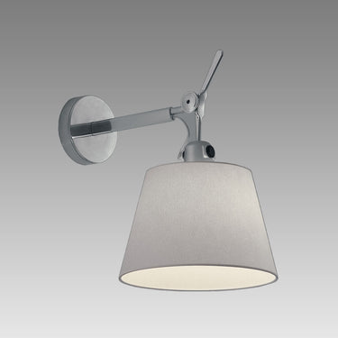 Contemporary Tolomeo wall-mounted adjustable light with parchment diffuser, perfect for hospitality or residential use