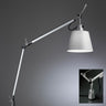 Adjustable Tolomeo desk lamp with fabric shade for modern home office lighting solution