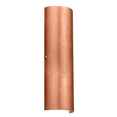 Besa Torre 22 wall sconce with Copper Foil handcrafted glass shade and modern metal finish