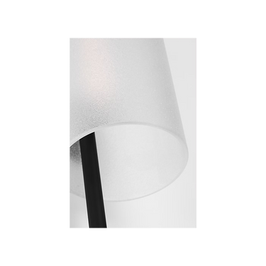 Visual Comfort Trace 18 Nightshade Black wall light for hallway