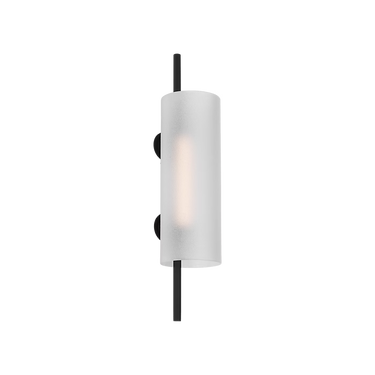 Trace 18 architectural LED wall sconce in black finish