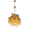 Tracienuri 24" Cascading Gold Chandelier - 7 Lights, HA05124