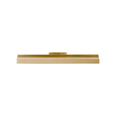 Brass LED picture light with adjustable head for wall art and photos