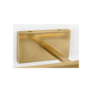 brass LED art light Trave 24 with pivoting shade for paintings and photos