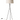 Designer tripod floor lamp with Diplomática ribbon shade